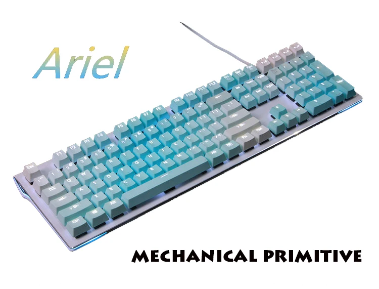 MP 104/108 клавиши PBT двойной цвет Радуга инъекции колпачки OEM высота для Cherry MX переключатели Механическая игровая клавиатура колпачки