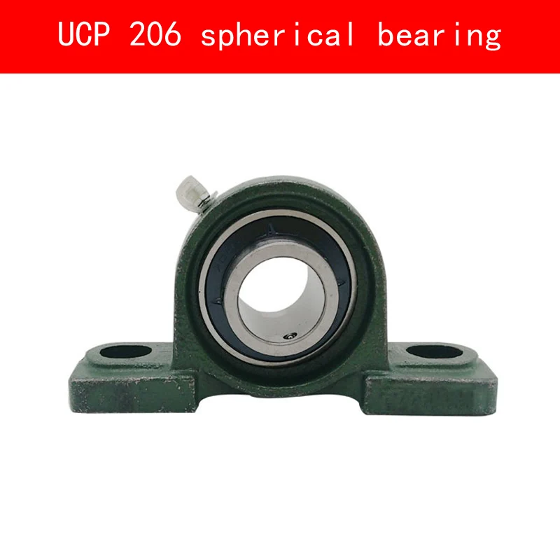 Вертикальный сферический подшипник UCP 206 для вала диаметром 30 мм|bearing shaft|30mm shaftbearing
