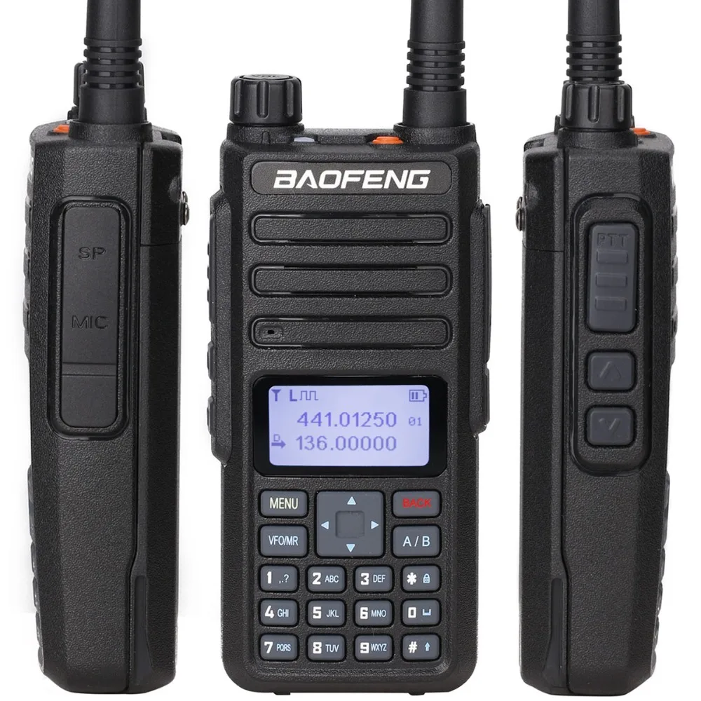 Рация Baofeng Двухдиапазонная цифровая/аналоговая DMR с разъемом 2 канала 1 + зарядное