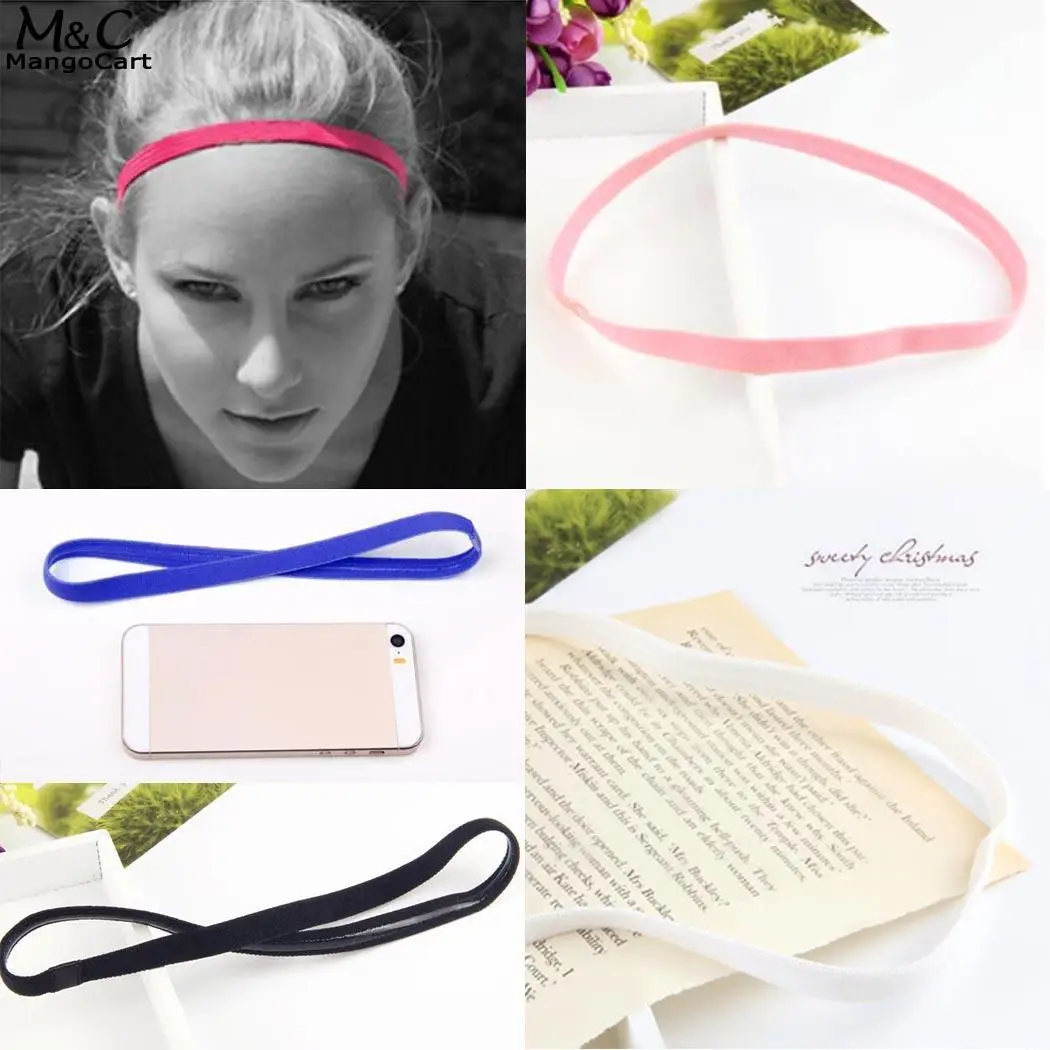 Тренажерный зал Для женщин тонкие эластичные Нескользящие повязка на голову