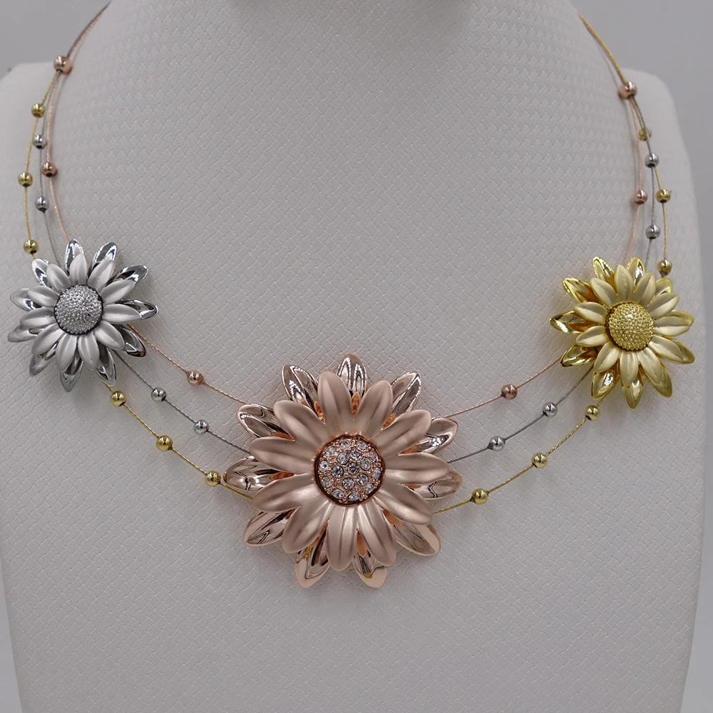 Высокое качество Parure Bijoux Femme настоящая Италия 750 розовое золото серебряный цвет