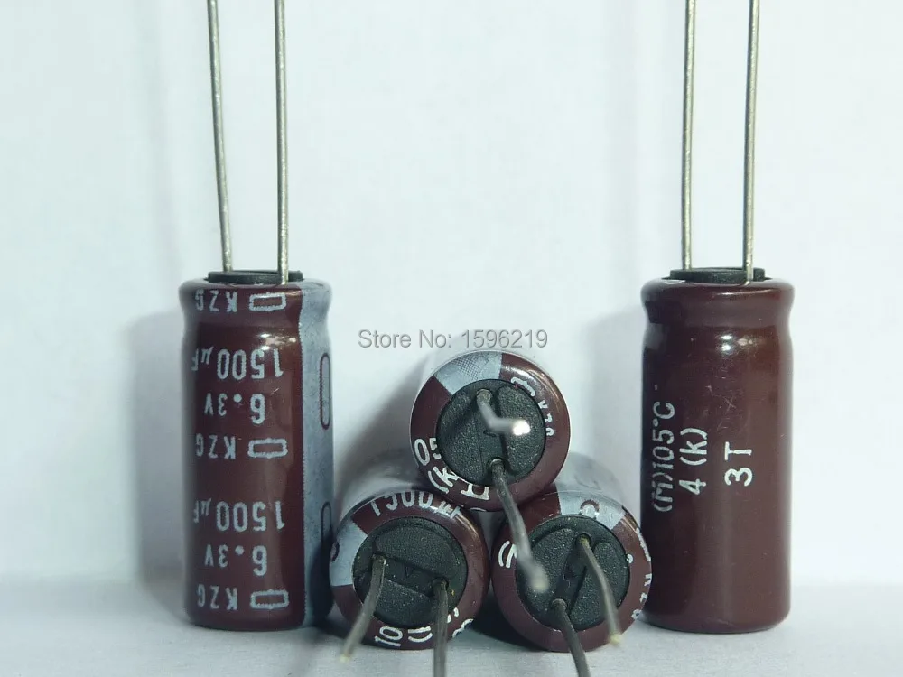 50 шт. 1500 мкФ 6 3 В Nippon Chemi Con NCC KZG серии 8x18 мм супер низким ESR 6.3V1500uF Алюминий