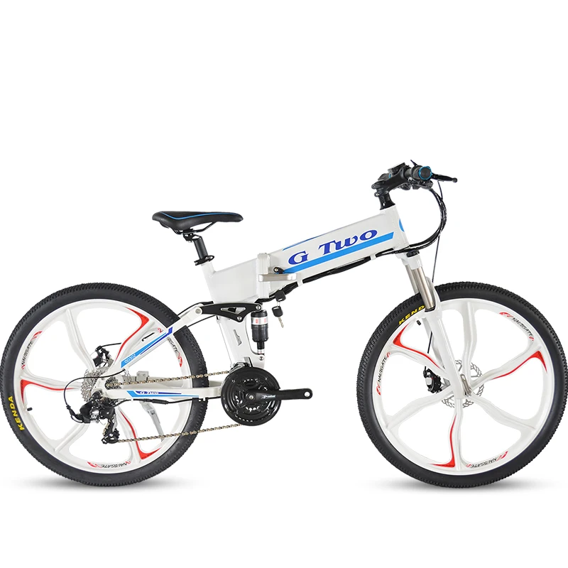 G Two 26 дюймов складной MTB Электрический велосипед складываемый электровелосипед велосипед положить в trun 48 В 8.7ah литиевый аккумулятор qicycle