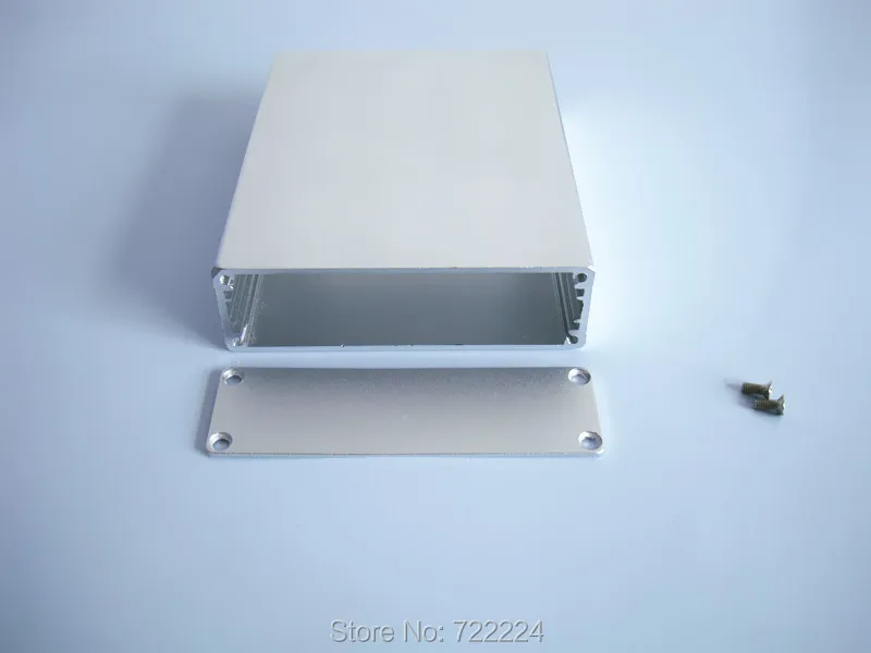 10 шт./лот 79*24*100 мм Серебристый инъекционный алюминиевый корпус 6063 T5 проектный