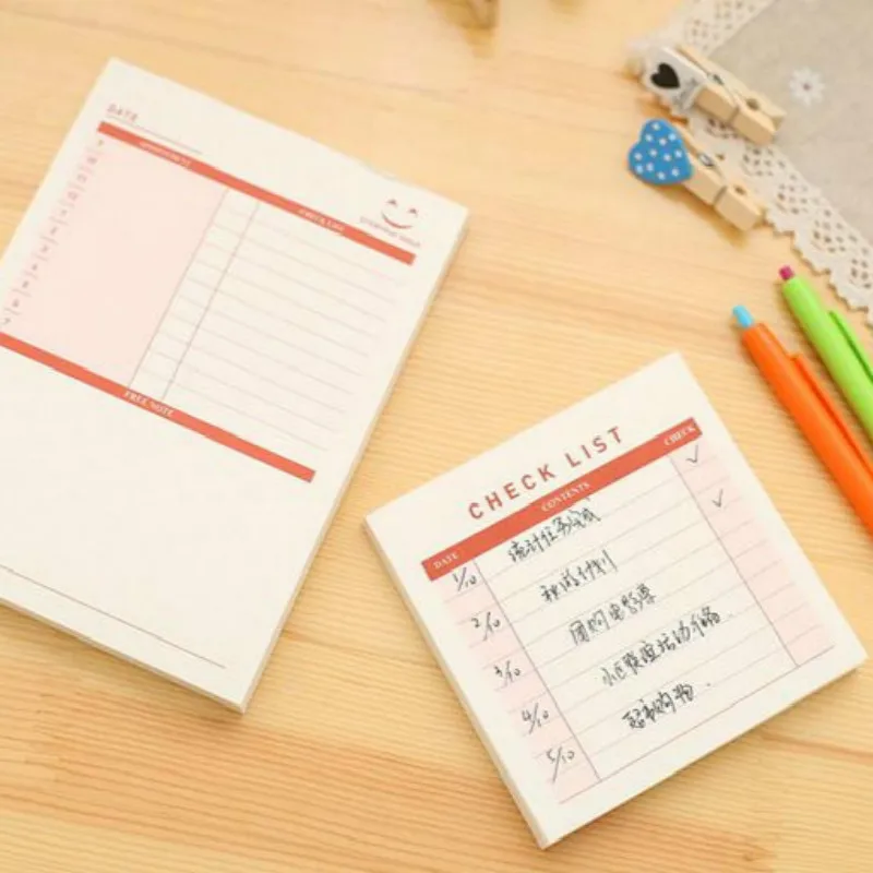 Милый Еженедельный Ежемесячный рабочий планировщик дневник записная книжка