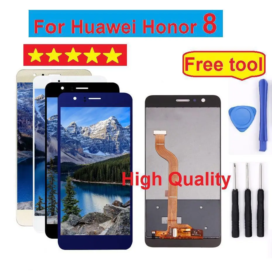 Для huawei Honor 8 ЖК дисплей с сенсорным экраном дигитайзер сборка Honor8 Замена FRD L19 L09