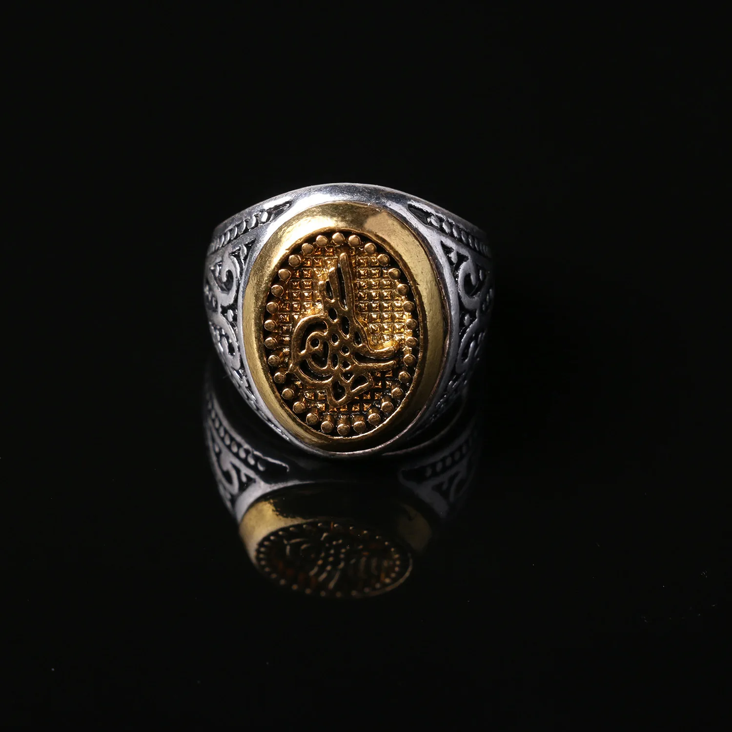 Винтажные панк ретро крутые мужские кольца Новый стиль Модные Позолоченные и