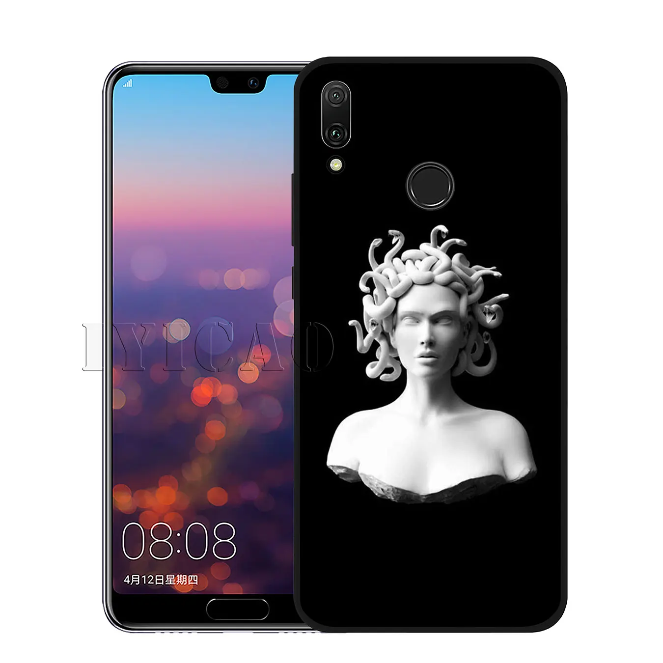 4 Iyicao искусства Винтаж Дэвид статуя иллюстрации мягкий чехол для huawei Y7 Y6 Prime Y9 Honor 8C 8X8 9 10 Lite 6A 7C 7X 7A Pro - Цвет: 4