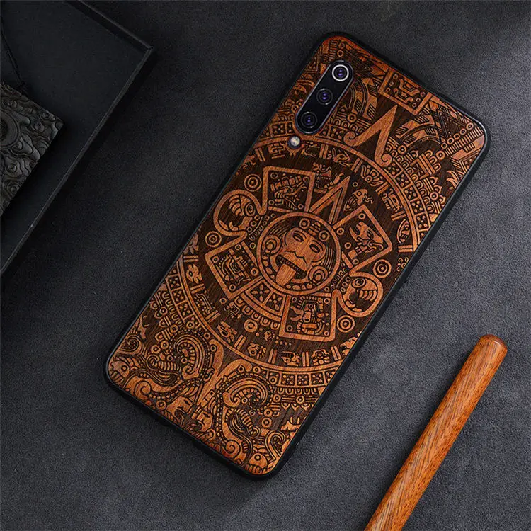 color 1 Custo mi zed резной чехол для Xiaomi mi 9 SE тонкий деревянный задний Чехол TPU бампер чехол на Xiaomi mi 9 Se Xiaomi mi 9 чехол для телефона s - Цвет: color 1