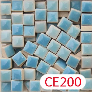 200 г/205 шт 10X10 мм 3/8 дюйма белая черная серая розовая фиолетовая керамическая мозаичная плитка, 1X1 см DIY мозаичная плитка, поставщик мозаики - Цвет: CE200