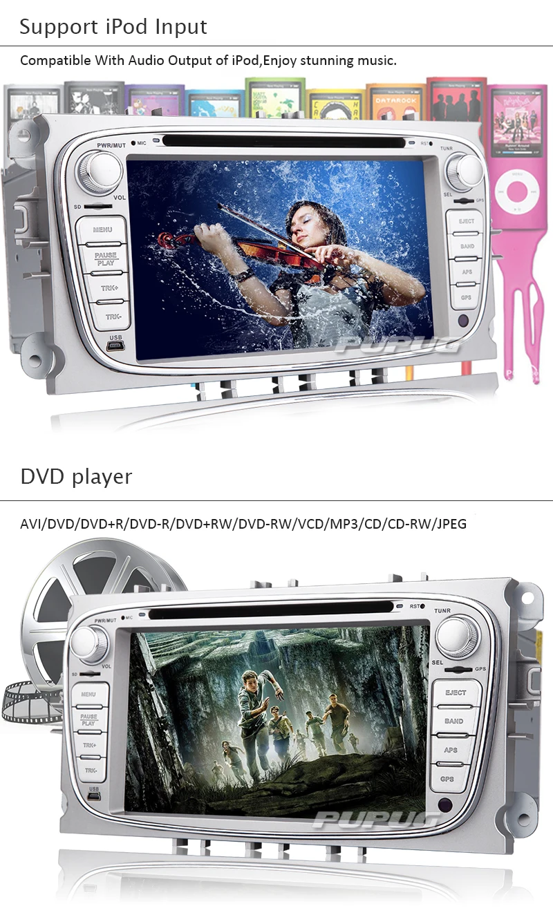 7-дюймовый сенсорный HD экран автомобиля DVD для Ford Mondeo и Fous модель 2012 2013 2014 2015 с GPS