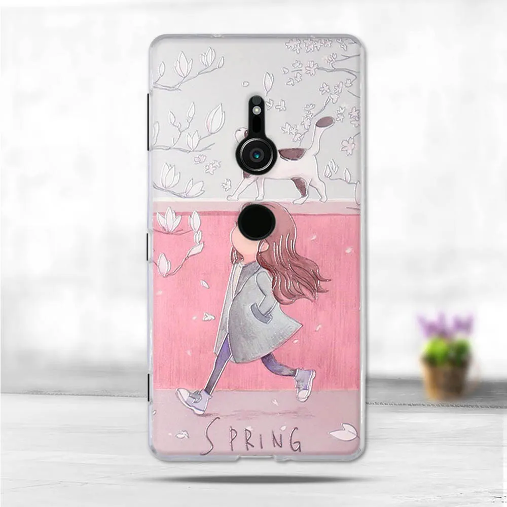 5 7 &quotчехол для Sony Xperia XZ2 чехол Силиконовый ТПУ Coque XZ 2 чехлы | Мобильные телефоны и