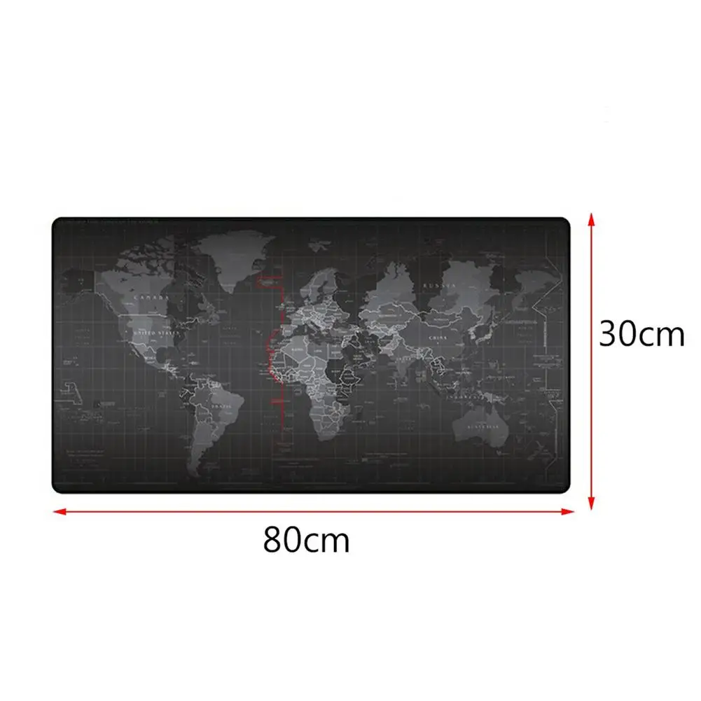 800x300/900x400 мм карта мира запирающийся край коврик для мыши геймер большой размер компьютерный коврик для клавиатуры игровой коврик для мыши - Цвет: S