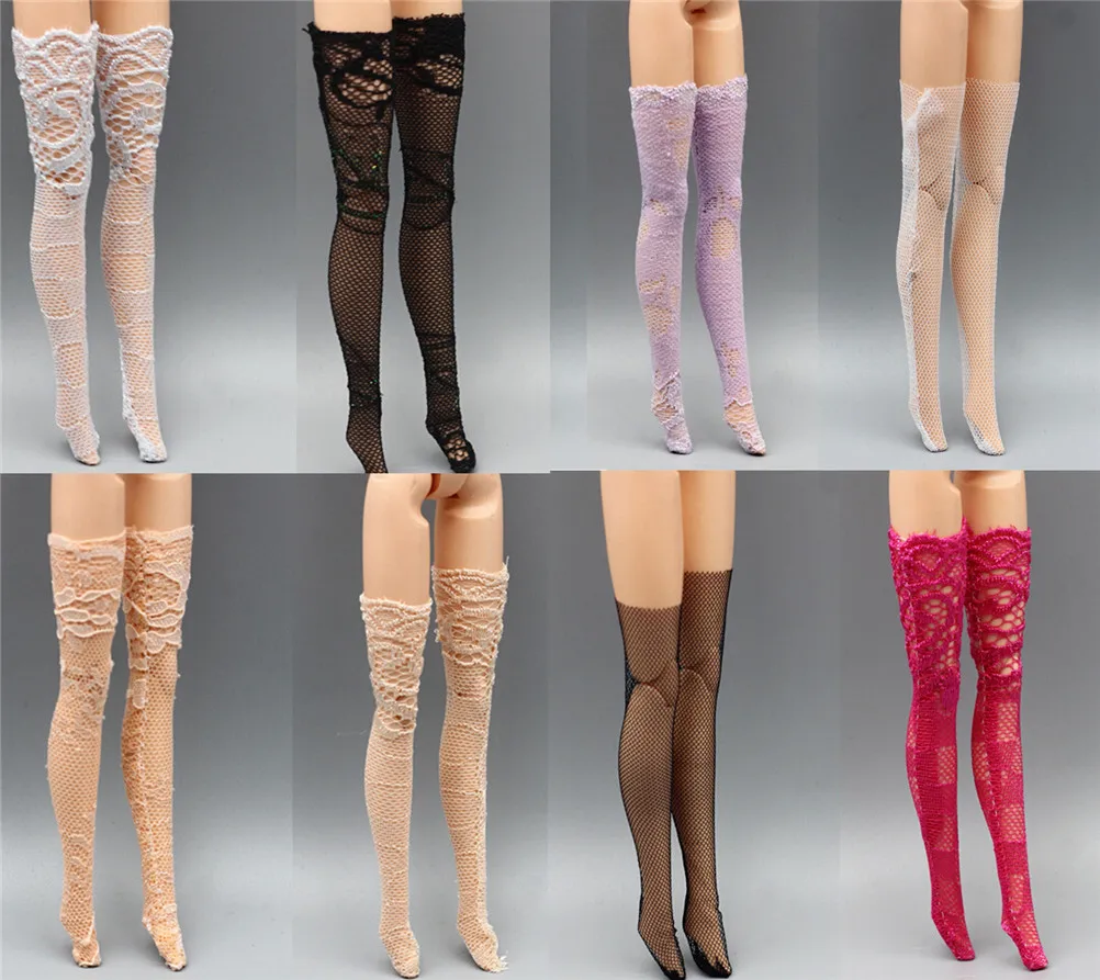 Случайные 3 шт./лот красочные кружевные носки смешанный стиль длинные чулки