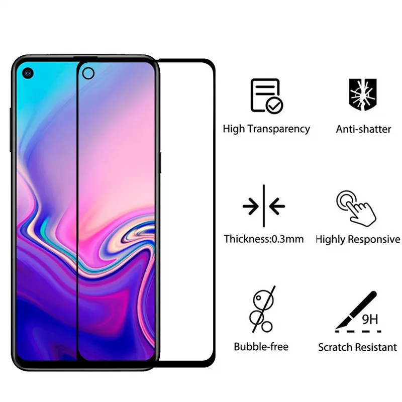 Защитное стекло для Samsung Galaxy A60 закаленное A606F A606 SM-A606F полное покрытие защитная