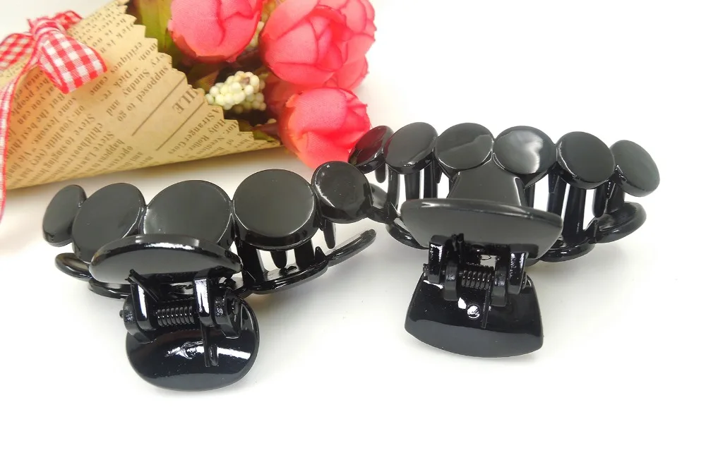 10pcs/lot High-quality Hair Clip Fashion Plastic Claw Black Color accessories for Women Simple Diy Crab Clamp | Украшения и