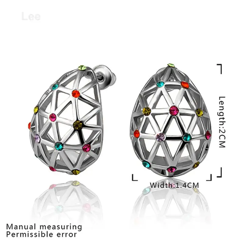 E834 Euro style stud earrings for woman modern jewelry magnetic hollow-out earring pendientes | Украшения и аксессуары