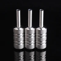 1pcs 22mmstainless steel tattoo grip with back stem professional tattoo machine grips tattoo tubes tips tool free shipping