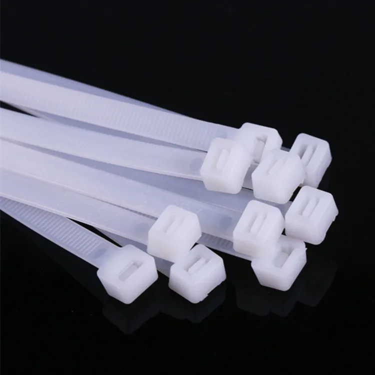 

10*1000mm Black White Plastic Lock Type Nylon Tie Wire National Standard Office Organizer Garden Ties Factory directly 100pcs