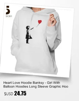 Футболка с сердечком и надписью «Banksy-Girl», футболка с воздушным шаром, серебристая женская футболка с круглым вырезом, 100 хлопок, модная женская футболка с принтом