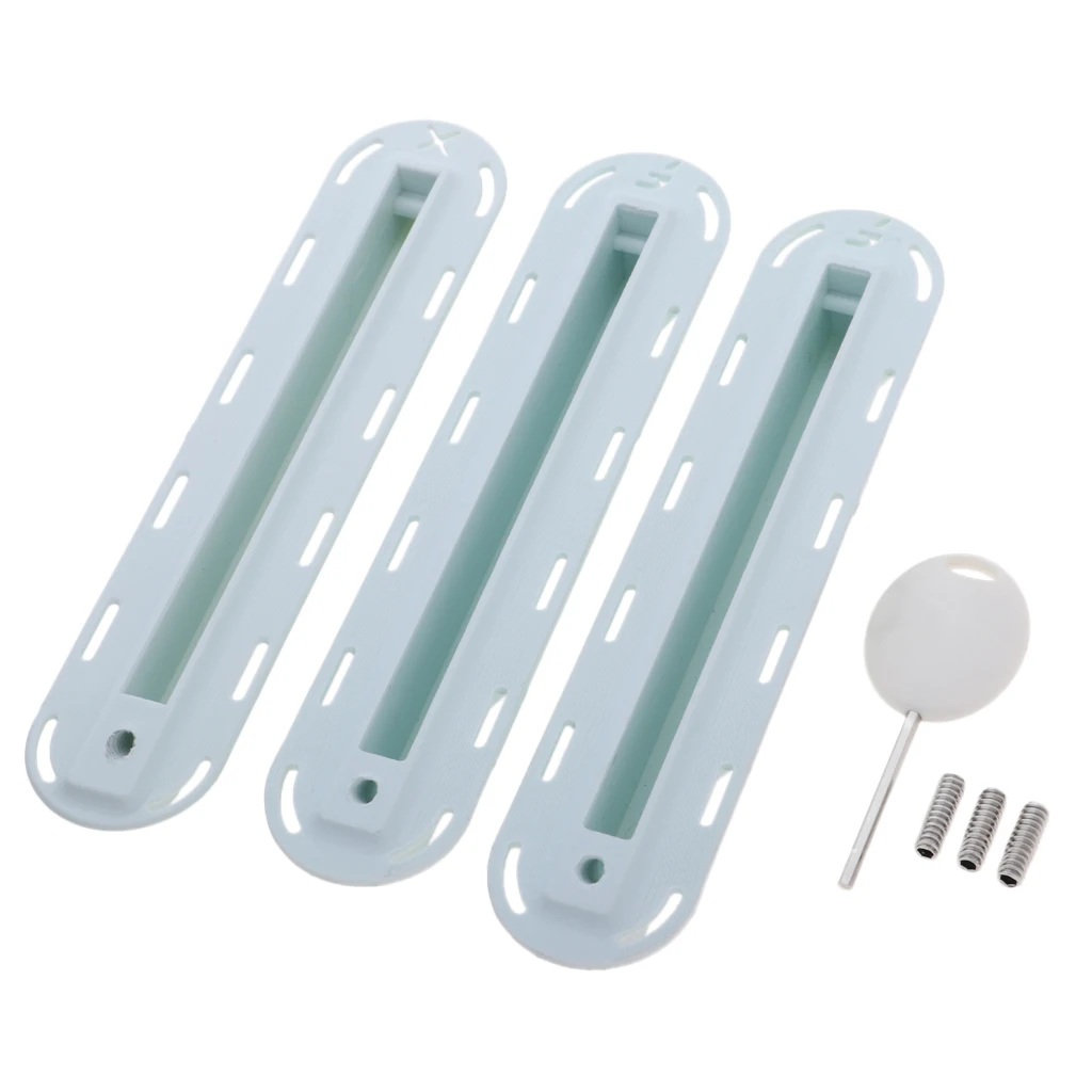 White as described 3 шт./компл. будущее Tri плавники коробка серфинга доска для серфинга пластиковый штепсель с крепежными винтами набор ключей для серфинга SUP винт доски для серфинга плавники доски для серфинга - Цвет: White as described