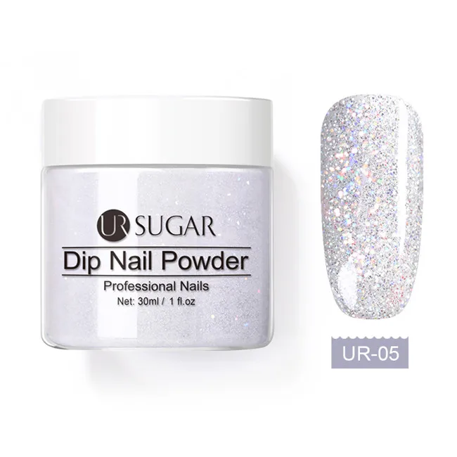 UR-05 Ur Sugar 30 мл окунания порошки для ногтей голографический Блестящий Порошок для ногтей Система окунания порошка украшение натуральный сухой без лампы - Цвет: UR-05