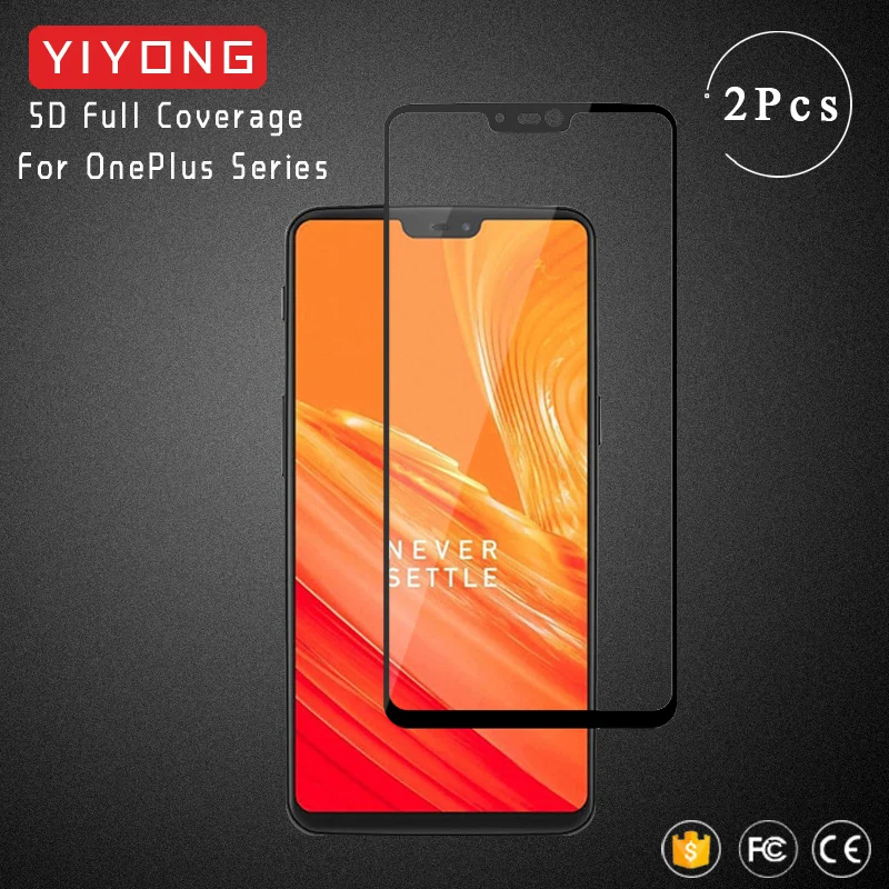 YIYONG закаленное стекло для OnePlus 3 T 5 6 5D полное покрытие экрана протектор One Plus 3t