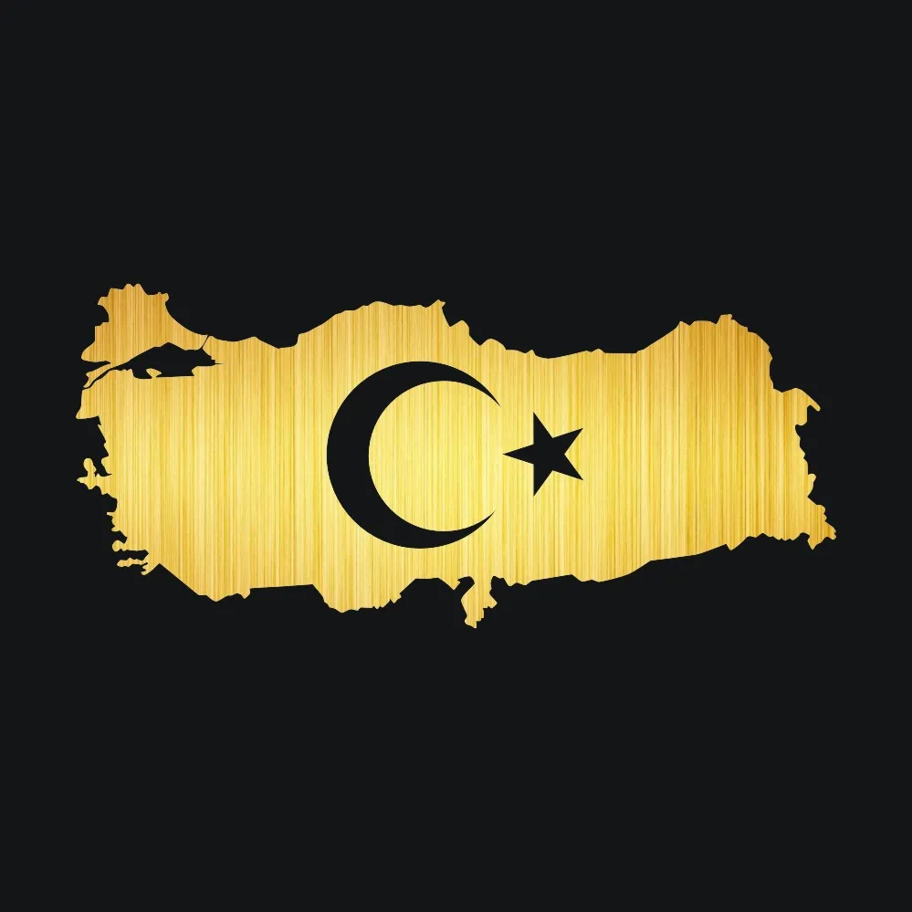 3D наклейки карта Турции флаг страны автомобильные 18 2*8 3 см оформление