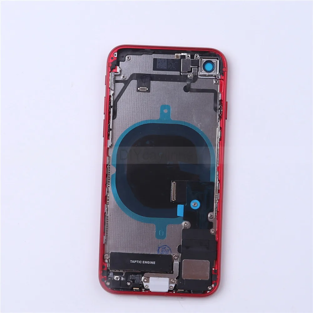 AAA задняя крышка корпуса с небольшими частями для iPhone 8 8plus X 8P средняя рамка с винтами кнопки Flex Замена
