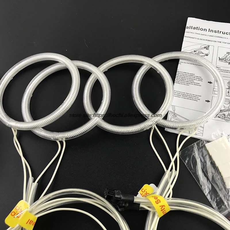 HochiTech ccfl комплект ангельских глаз белый 6000k гало кольца фары для BMW Z4 E85 2002 2003 2004 2005
