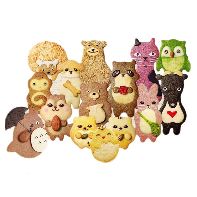Случайные животные формочки для печенья рекламные пресс формы металлическая