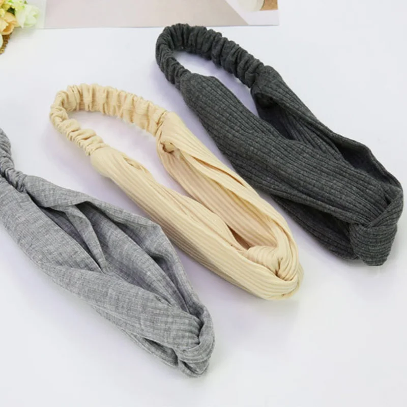 Headband Girls Big Bow Cotton Turban for Women and Hair dress Accessories |