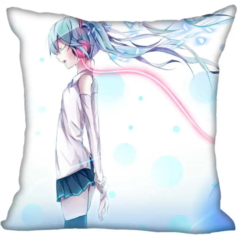 Заказная декоративная наволочка Hatsune Miku квадратная Наволочка на молнии 33x33,40x40,45x45 см(с одной стороны) наволочка - Цвет: Pillowcase 21