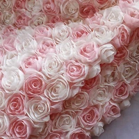 rose design fabricmesh gown materialwedding background cloth130cm45cmpcs
