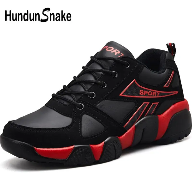 black red Hundunsnake/женская спортивная обувь из искусственной кожи; Мужская обувь для бега; женские кроссовки; спортивные летние крассовки; женские красовки; цвет черный, A-177 - Цвет: black red