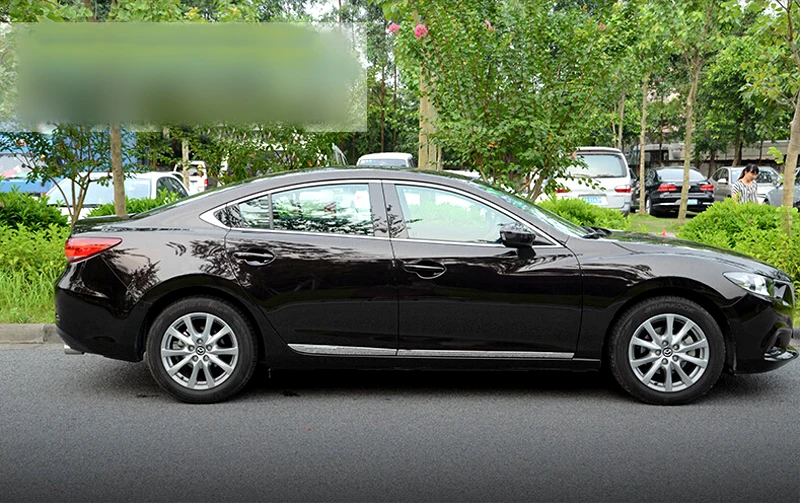 Для Mazda 6 M6 Atenza 2013 2014 2015 Блестящие ABS Chrome Боковая дверь средства ухода за кожей под