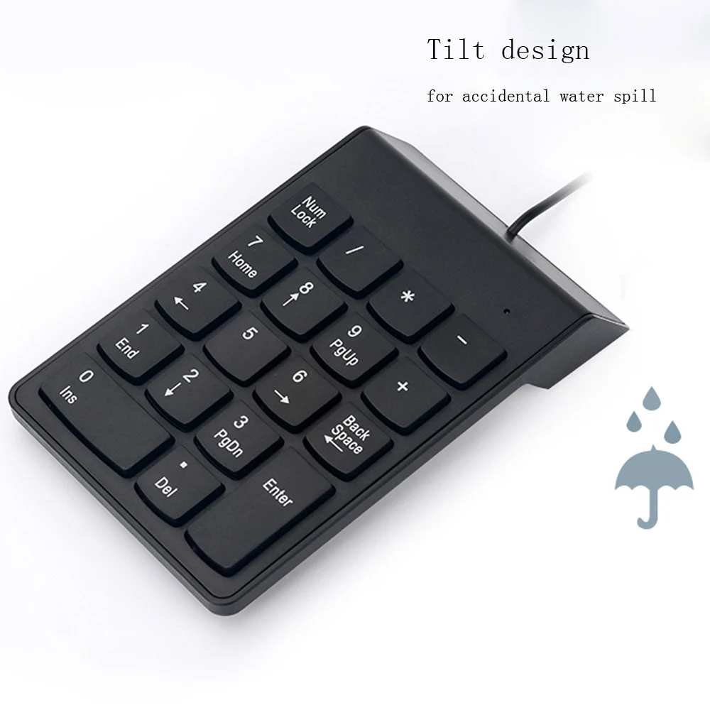 Mini Number Pad цифровая клавиатура Проводная USB Тонкий 18 клавиш для iMac/Mac Pro/MacBook Air/Pro