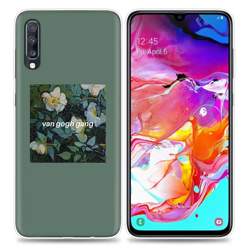 Сумки чехол для samsung мобильного телефона галактики A50 A70 A30 A20 J4 J6 J8 A6 A8 M30 A7 плюс Note 8 9 арт эстетичный "Ван Гог", "Мона л
