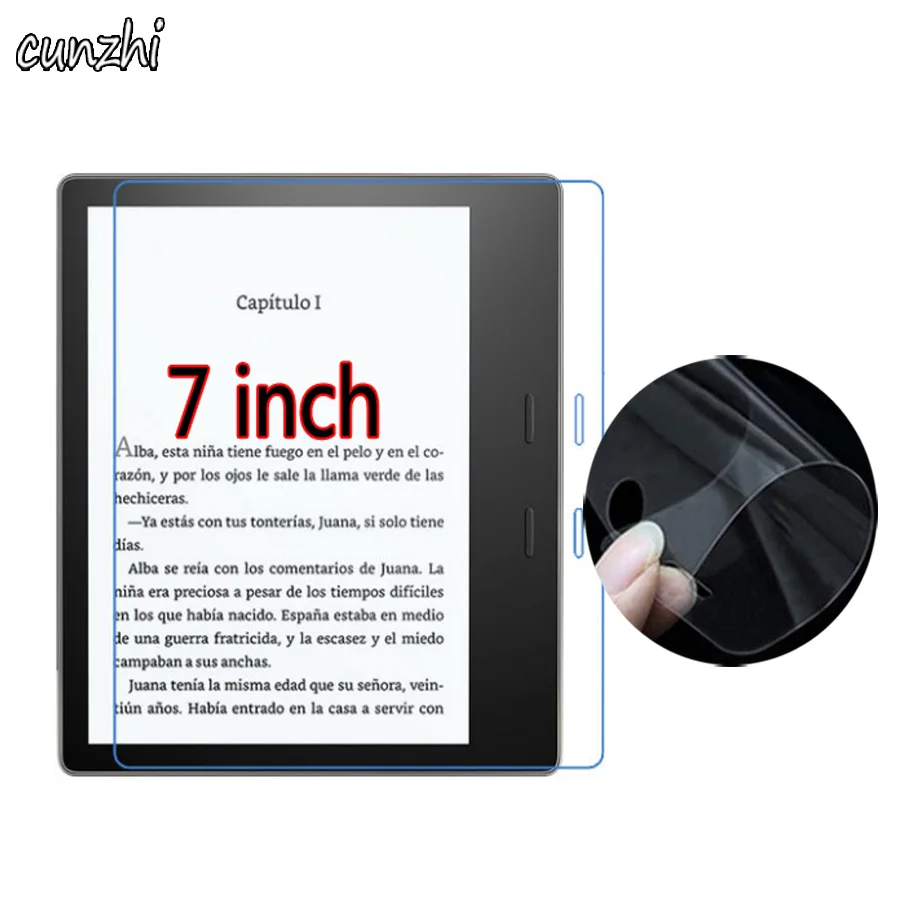 2 шт прозрачный мягкий ультра тонкий экран протекторы для всех-Новых Amazon Kindle Oasis 7