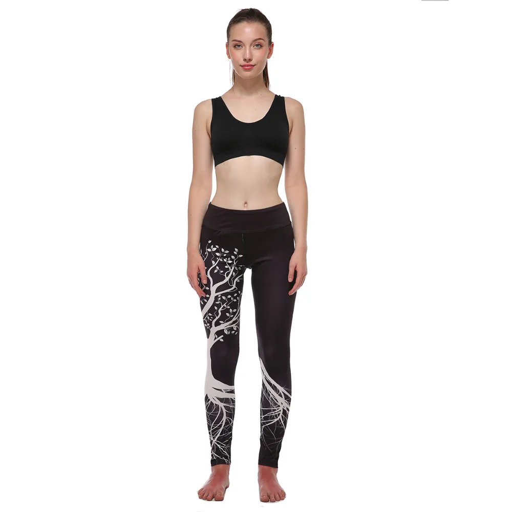 Klorify Women's 3D Digital Print Pant Workout Running Tights Active Yoga Capris Leggings |