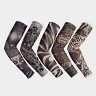 5 шт. новые смешанные 92% нейлон эластичные Поддельные Временные татуировки рукава дизайн тела рука Чулки татуировки для крутых мужчин женщин