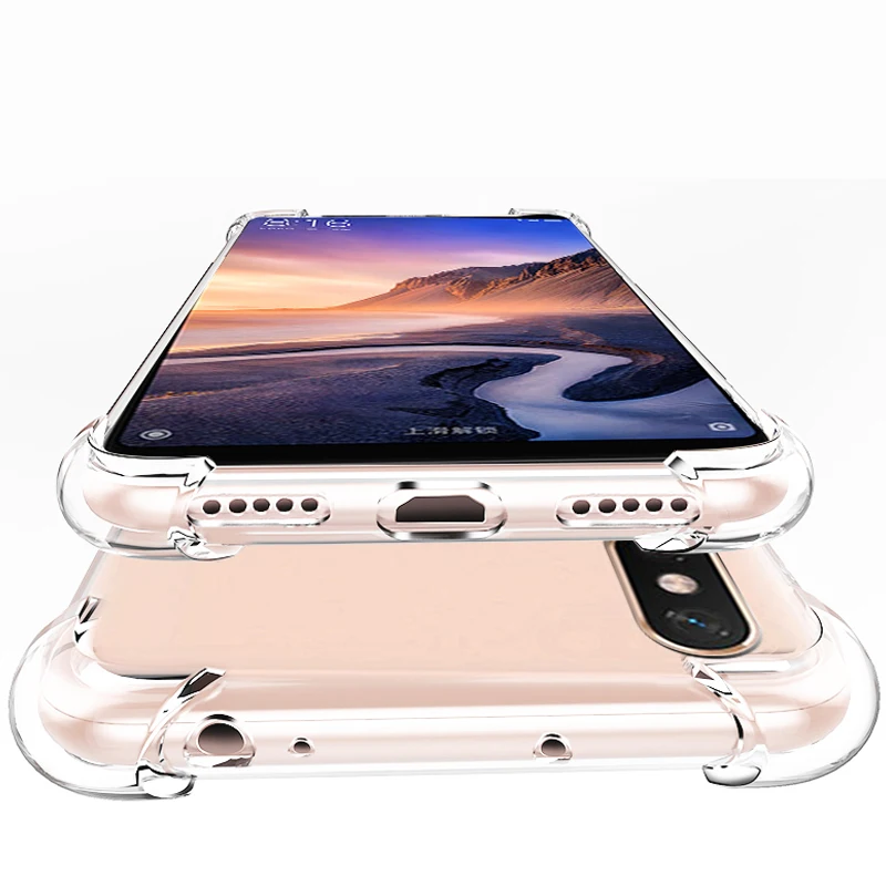 YUETUO задняя крышка etui чехол для xiaomi mi max 3 max3 ksiomi my soft tpu phone прозрачные силиконовые
