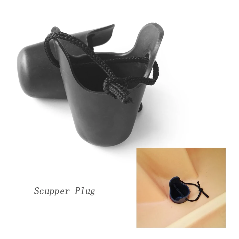 2 шт. u-образной формы каяк Scupper Plug Kit с Drawstring сливной клапан крышка лодки