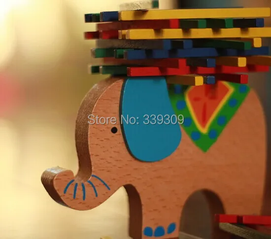 free shipping new 3pcs/lot wooden animal balance toy Board game building blocks DIY intelligence toys Toy Blocks Balance | Игрушки и