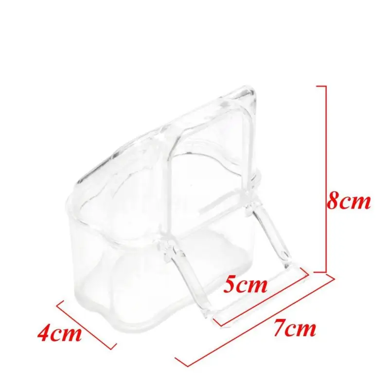 2 шт./компл. прозрачные пластиковые Канарские фишки кормушка для семян птиц