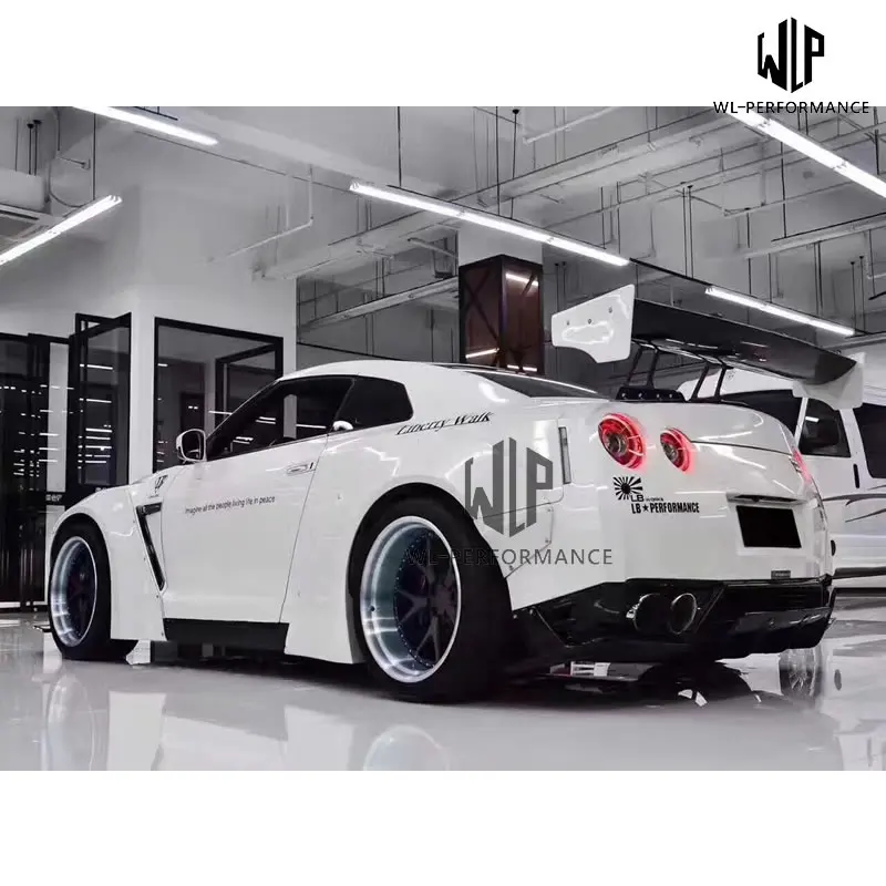 Высокое качество карбоновое волокно+ FRP материалы Комплект кузова для Nissan GTR R35 LB производительность широкий кузов 2009