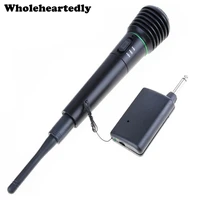 new 2 in1 wireless microphone wired karaoke music mic amplifier handheld receiver system undirectional for meetings lecture