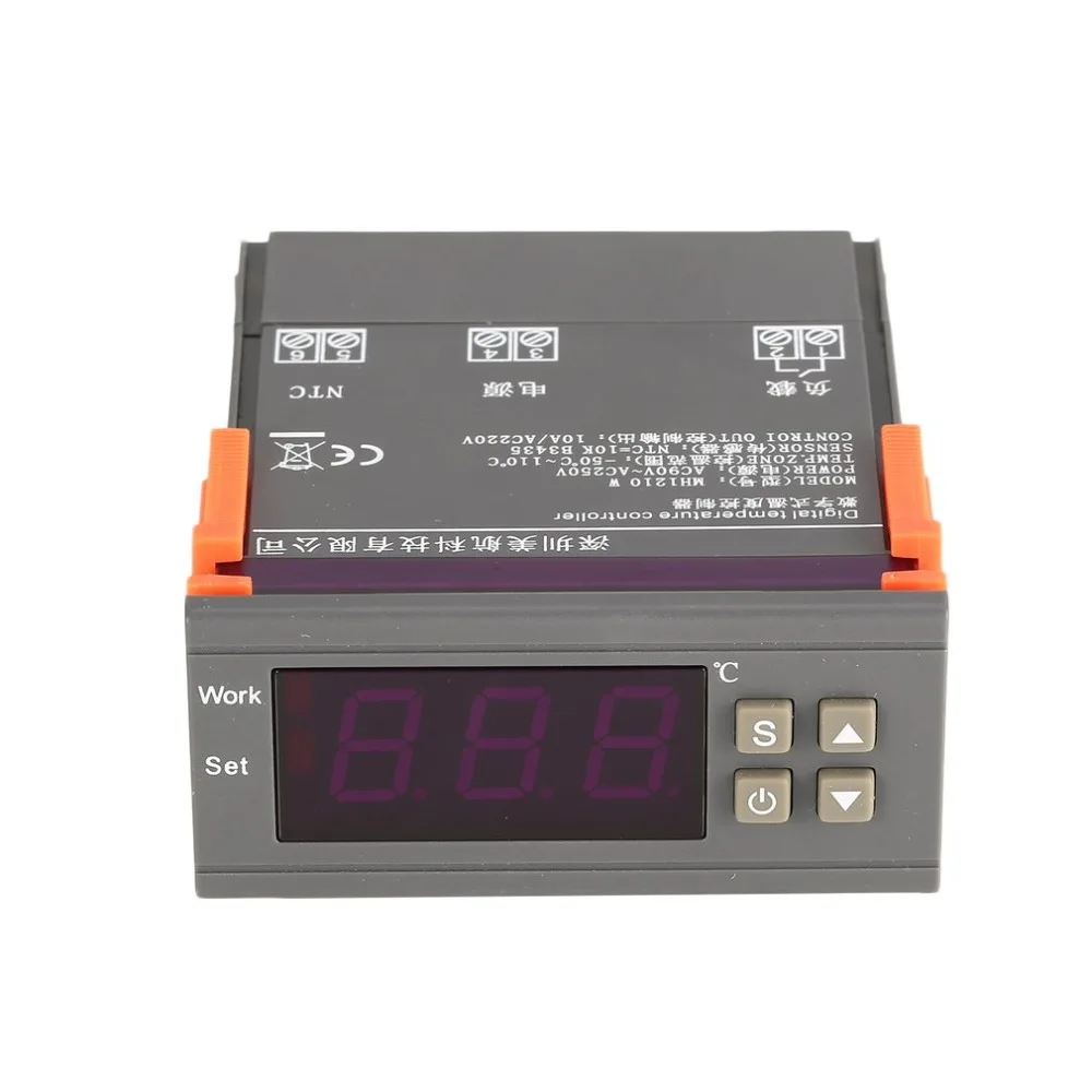 MH1210W AC90-250V цифровой терморегулятор регулятор управления Лер-50 ~ 110 градусов