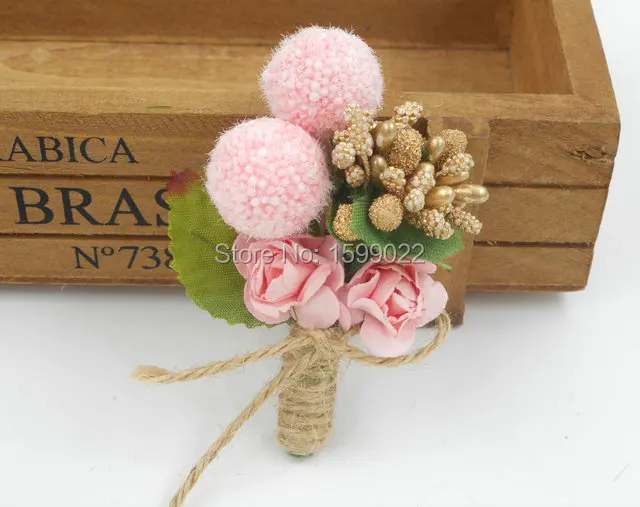 Свадебная бутоньерка с цветами 4 шт./лот брошь цвета слоновой кости для жениха