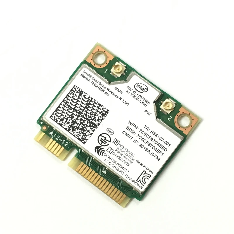 Двухдиапазонная беспроводная карта N 7260HMWAN 7260 7260hmw и Wi Fi Bluetooth 4 0 для Intel mini PCI E 300